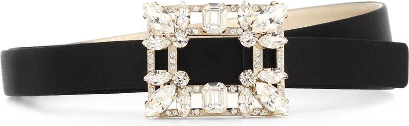 Roger Vivier Broche Vivier satin belt