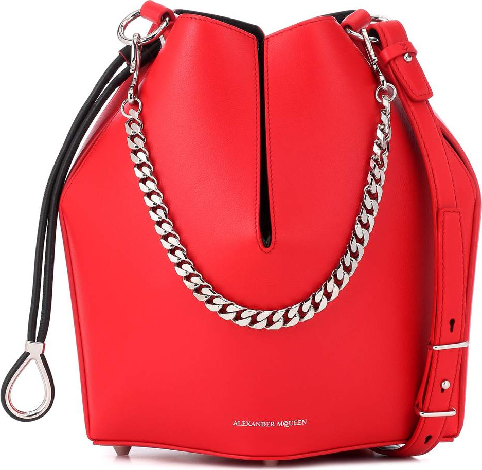 Alexander McQueen Leather bucket bag
