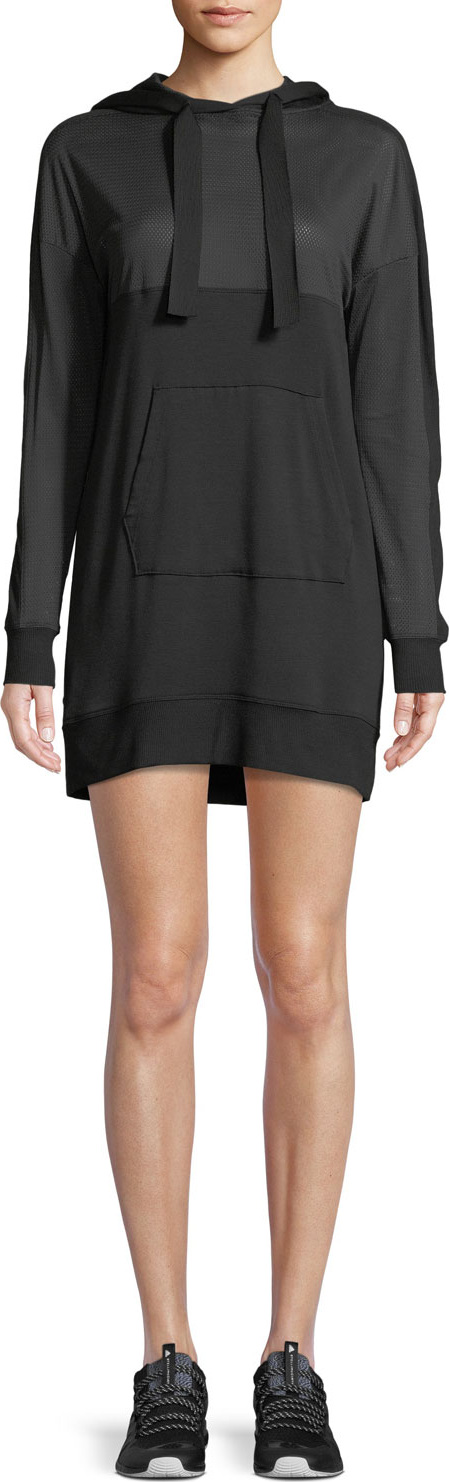 ALALA Range Long-Sleeve Hooded Mini Sweatshirt Dress