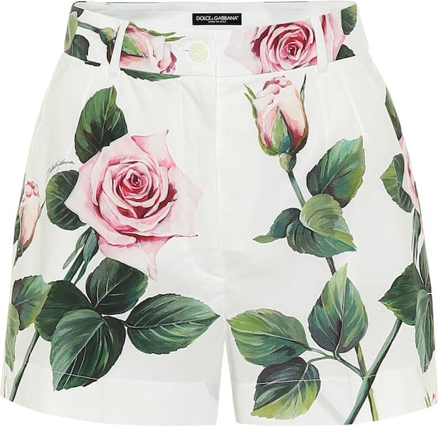 Dolce & Gabbana Floral cotton shorts