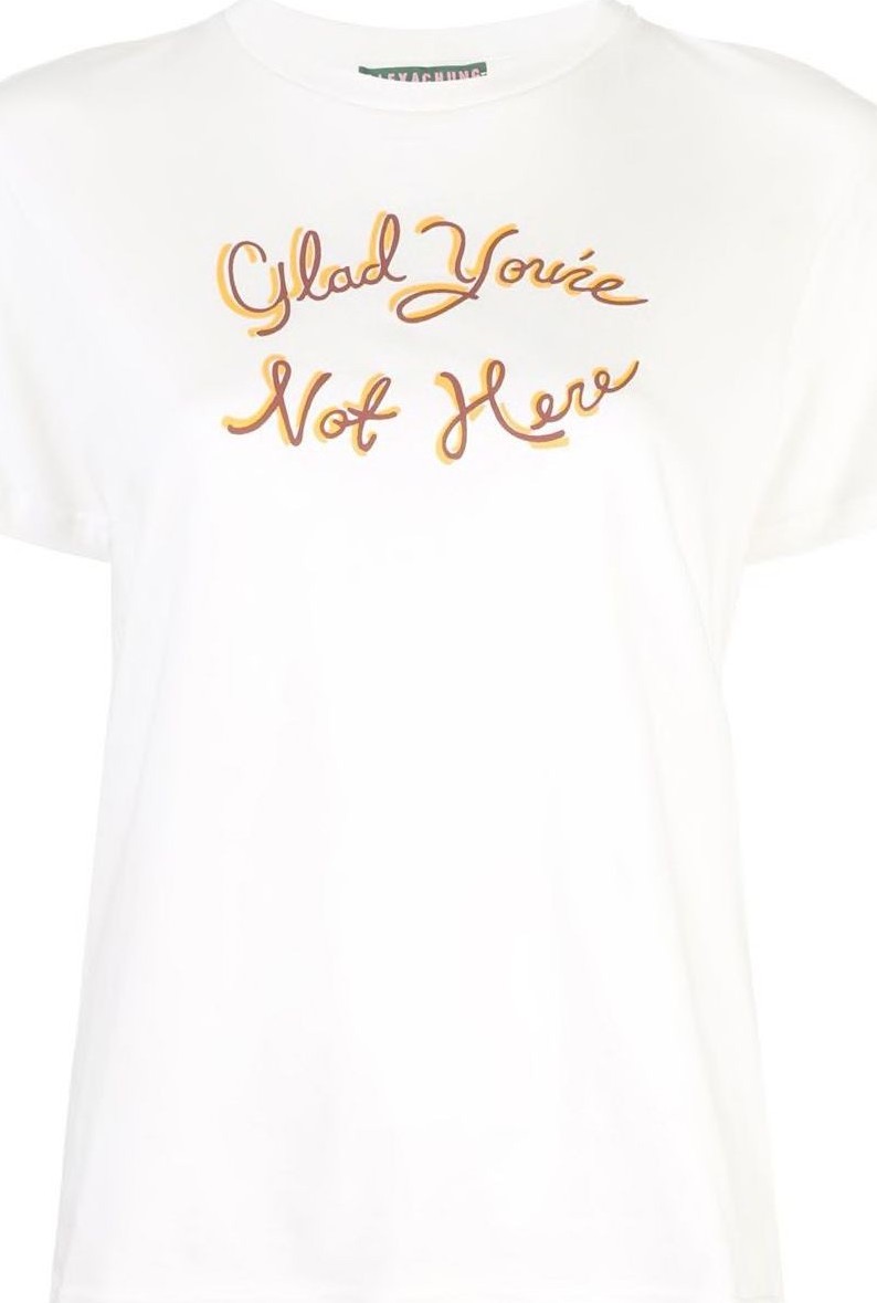 Alexachung Glad You're Not Here T-shirt