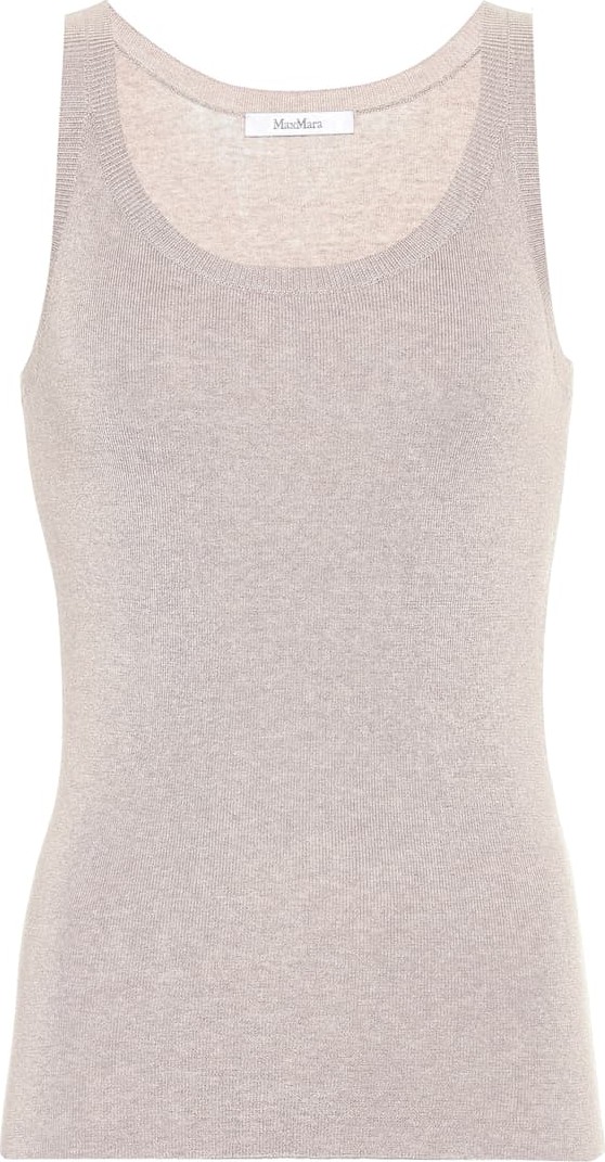 Max Mara Nora silk and cashmere top