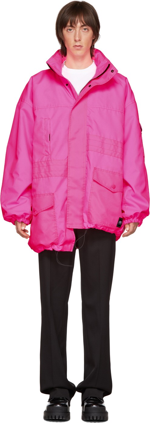 Balenciaga Pink Pulled Parka
