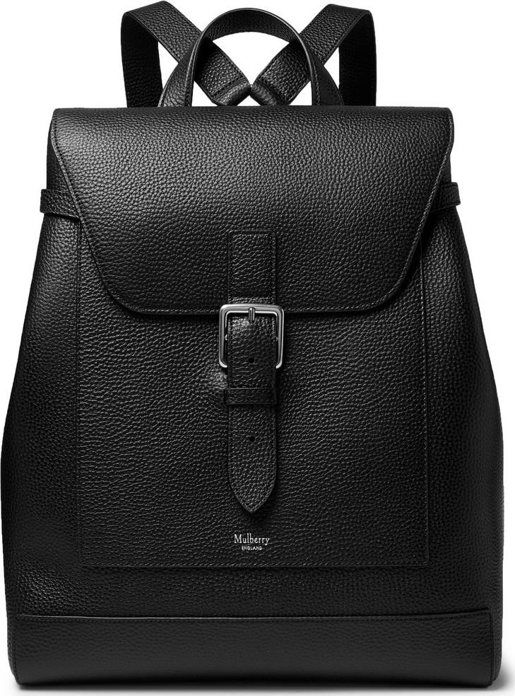 Mulberry Full-Grain Leather Backpack