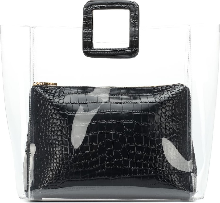 Staud Large Shirley embossed leather tote