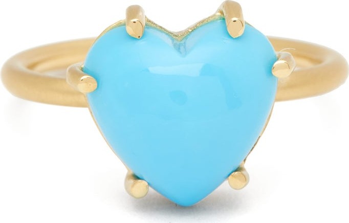 Irene Neuwirth Love turquoise & 18kt gold ring
