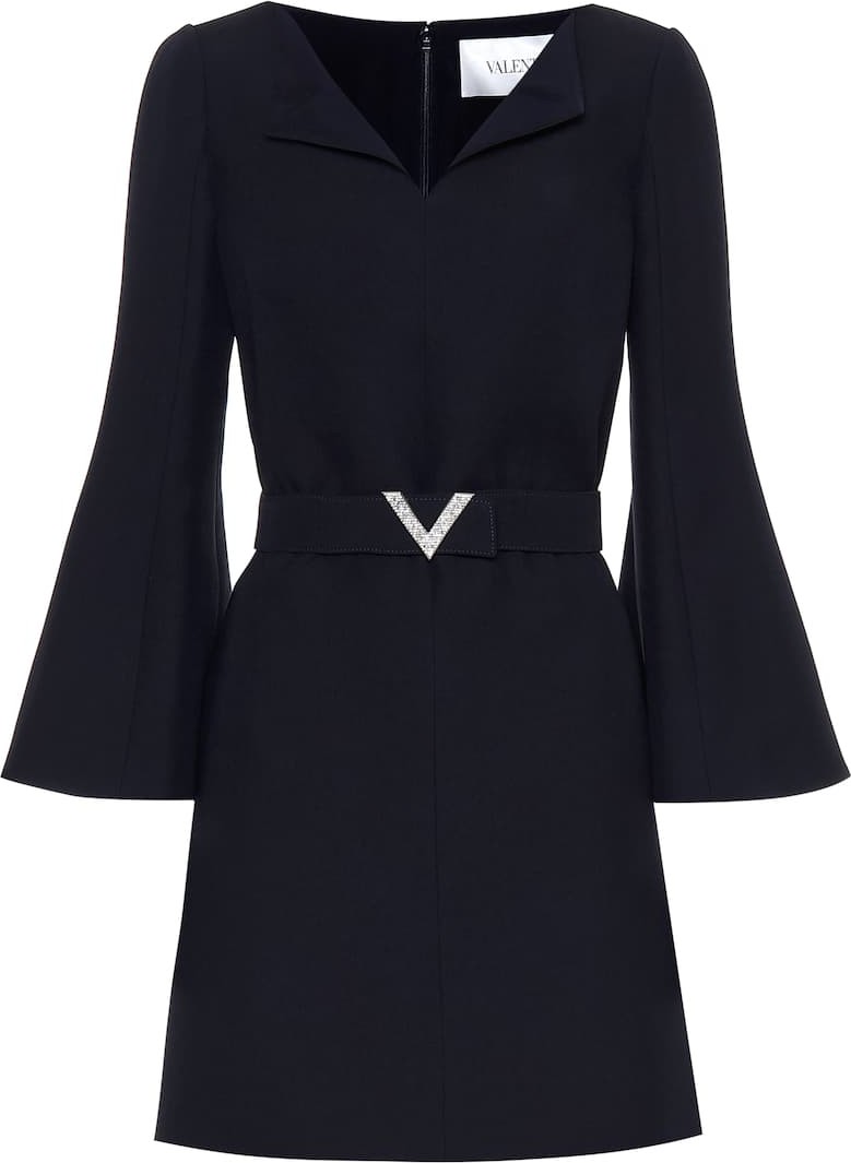 Valentino Wool and silk crêpe minidress