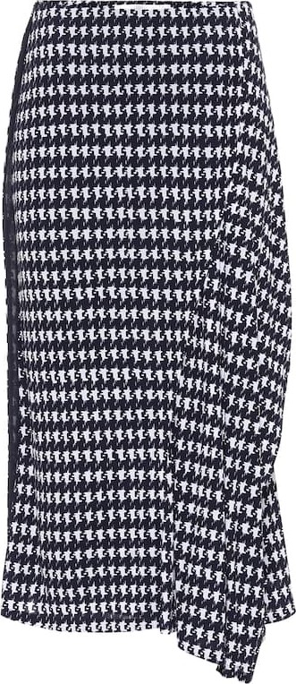 Victoria Beckham Houndstooth midi skirt