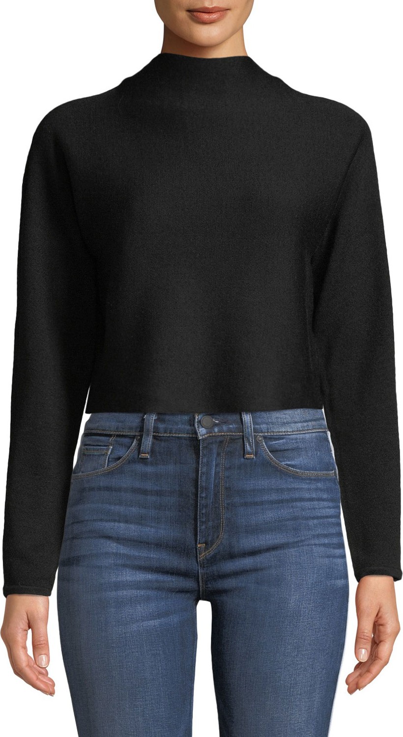 Club Monaco Vinchenda Mock-Neck Cropped Sweater