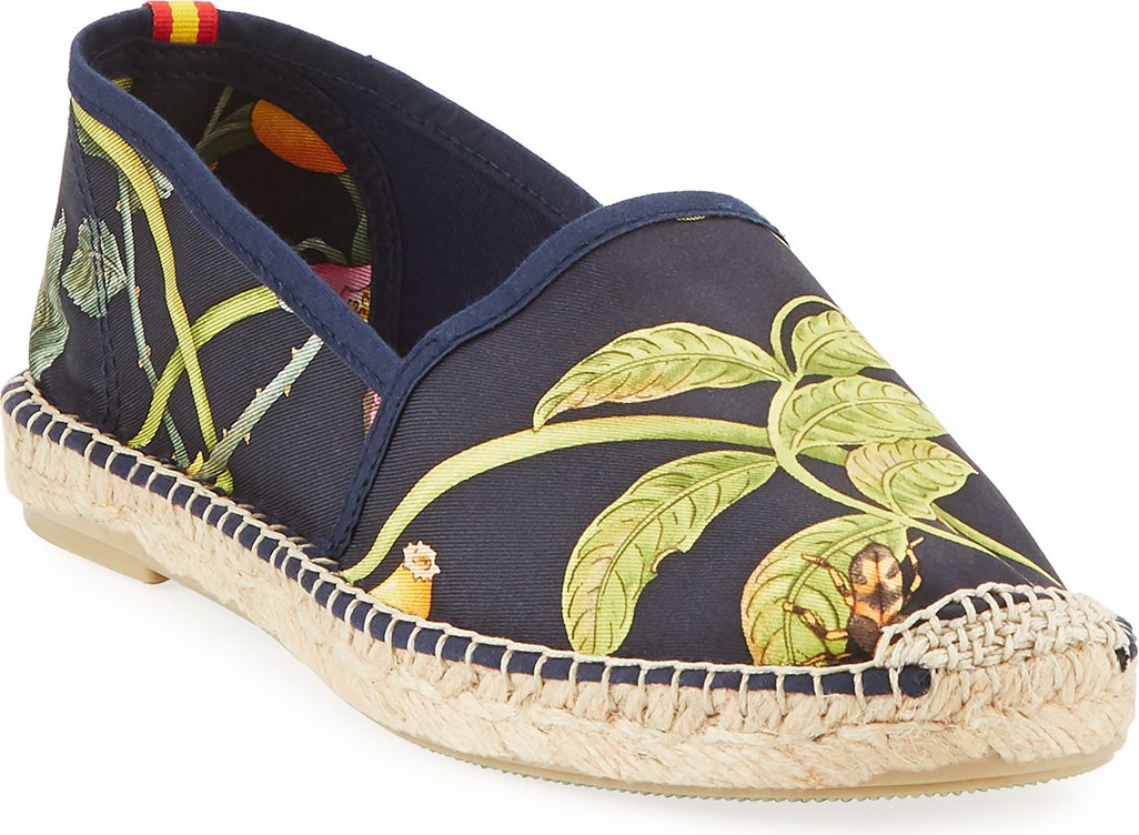 Respoke Violeta Scarf-Print Espadrille