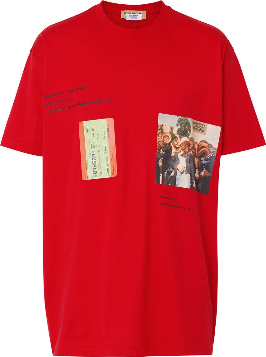 Burberry London England Montage print t-shirt