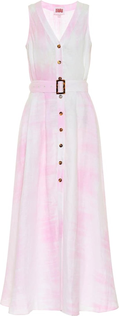 Solid & Striped Tie-dye linen maxi dress