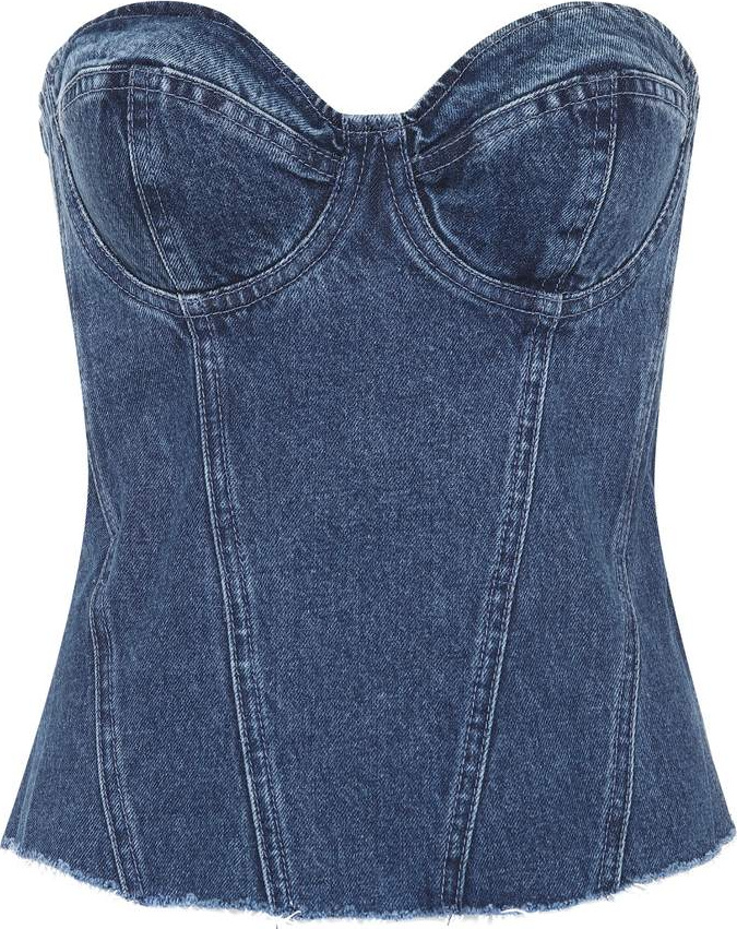 Grlfrnd Marilyn denim bustier