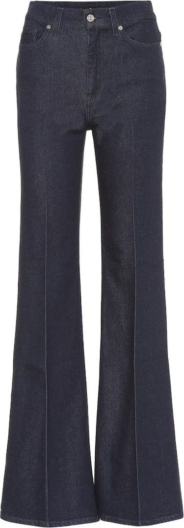 7 For All Mankind Minimal high-rise flared jeans