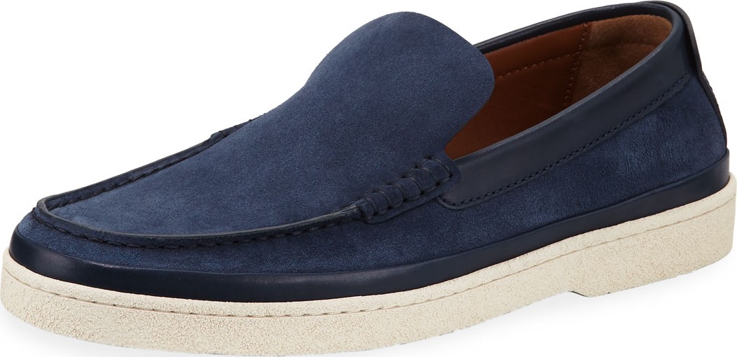 Ermenegildo Zegna Men's Oasi Calf Suede Loafers