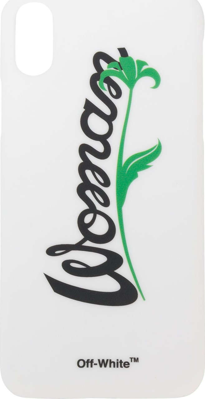 Off White woman print iPhone X case
