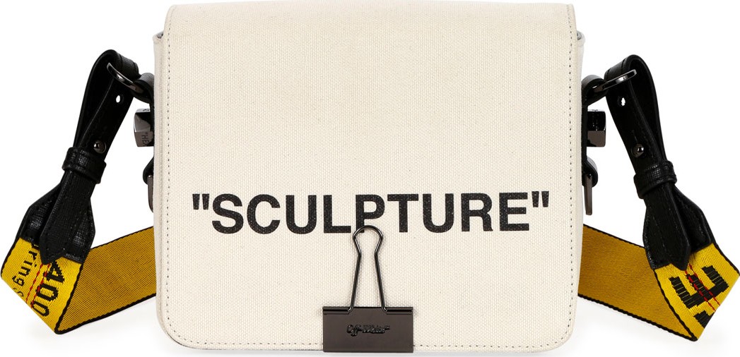 Off White "Sculpture" Flap Shoulder Bag