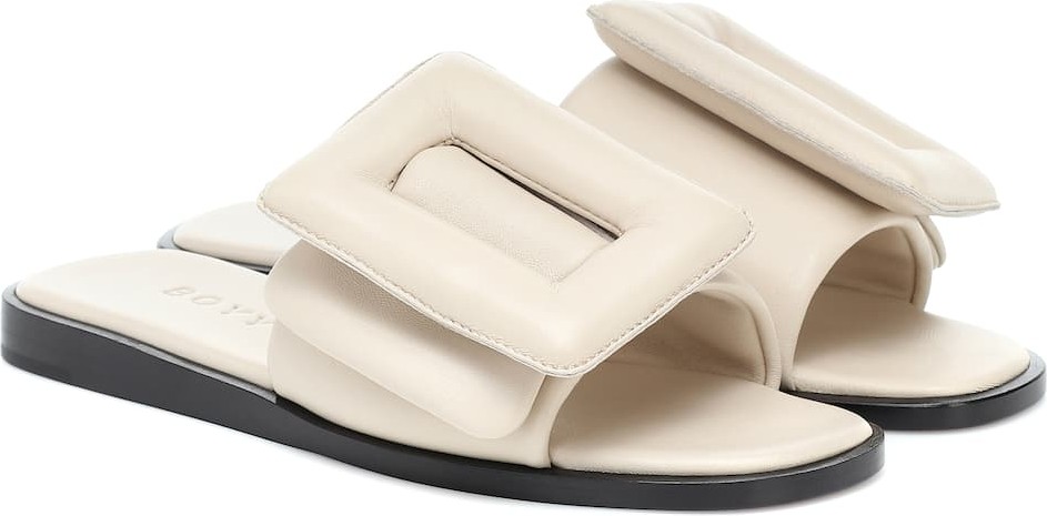BOYY Puffy leather slides BOYY Puffy leather slides