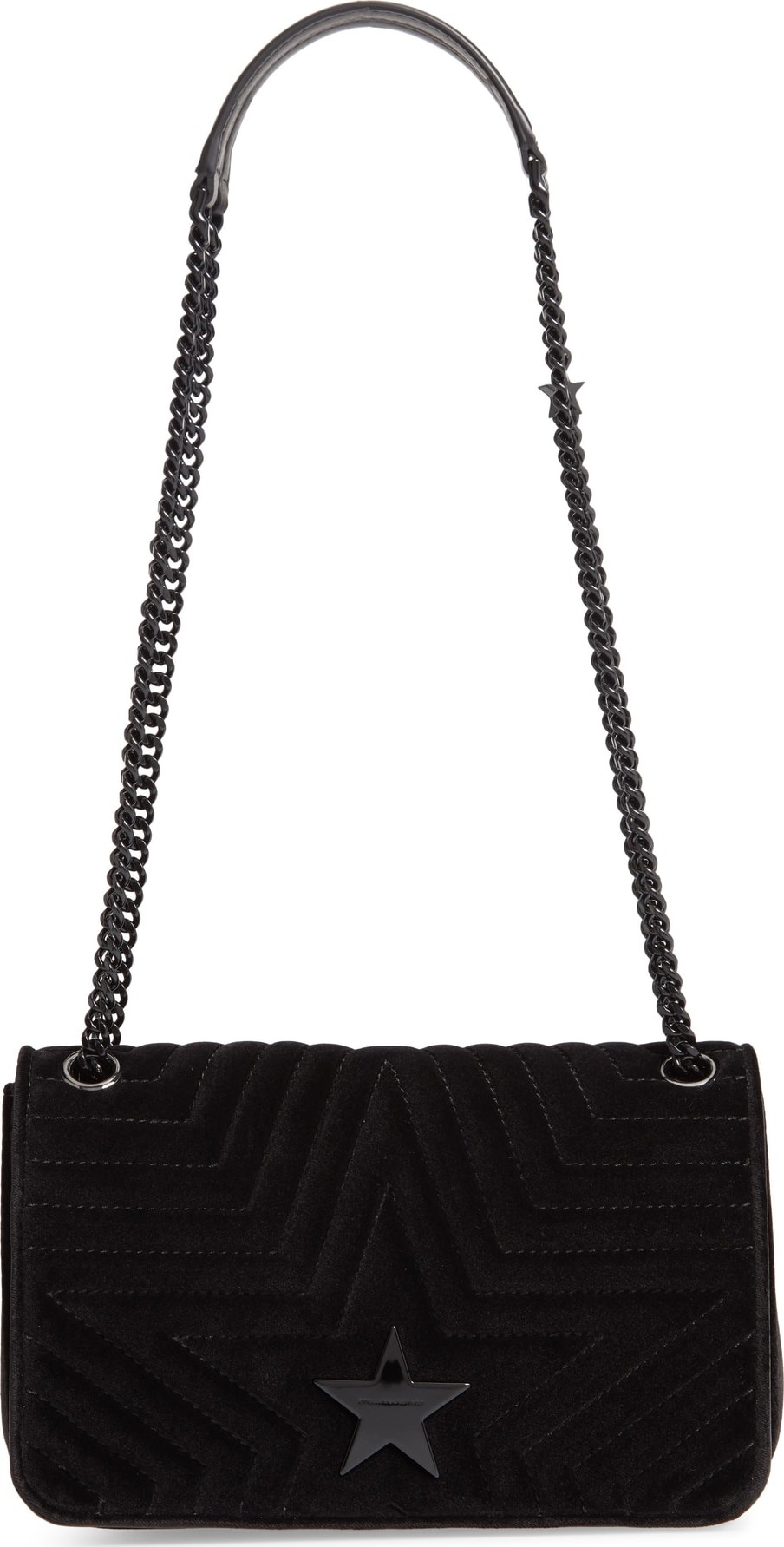Stella McCartney Medium Velvet Star Shoulder Bag