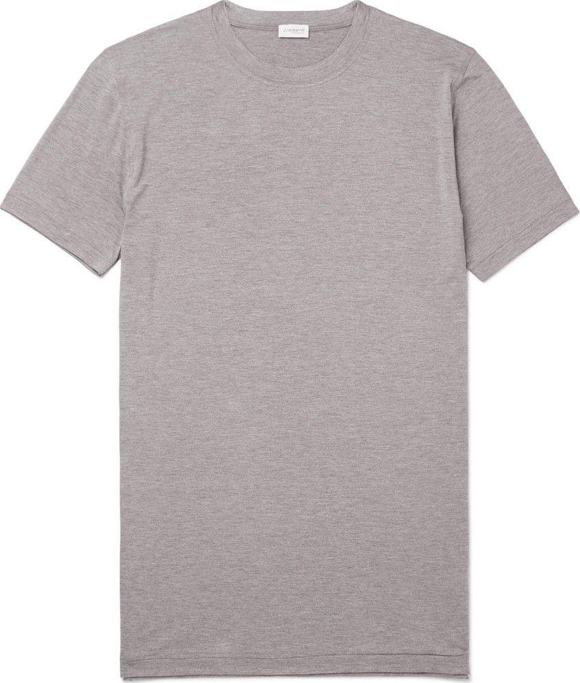 Zimmerli Mélange Stretch-Modal Jersey T-Shirt