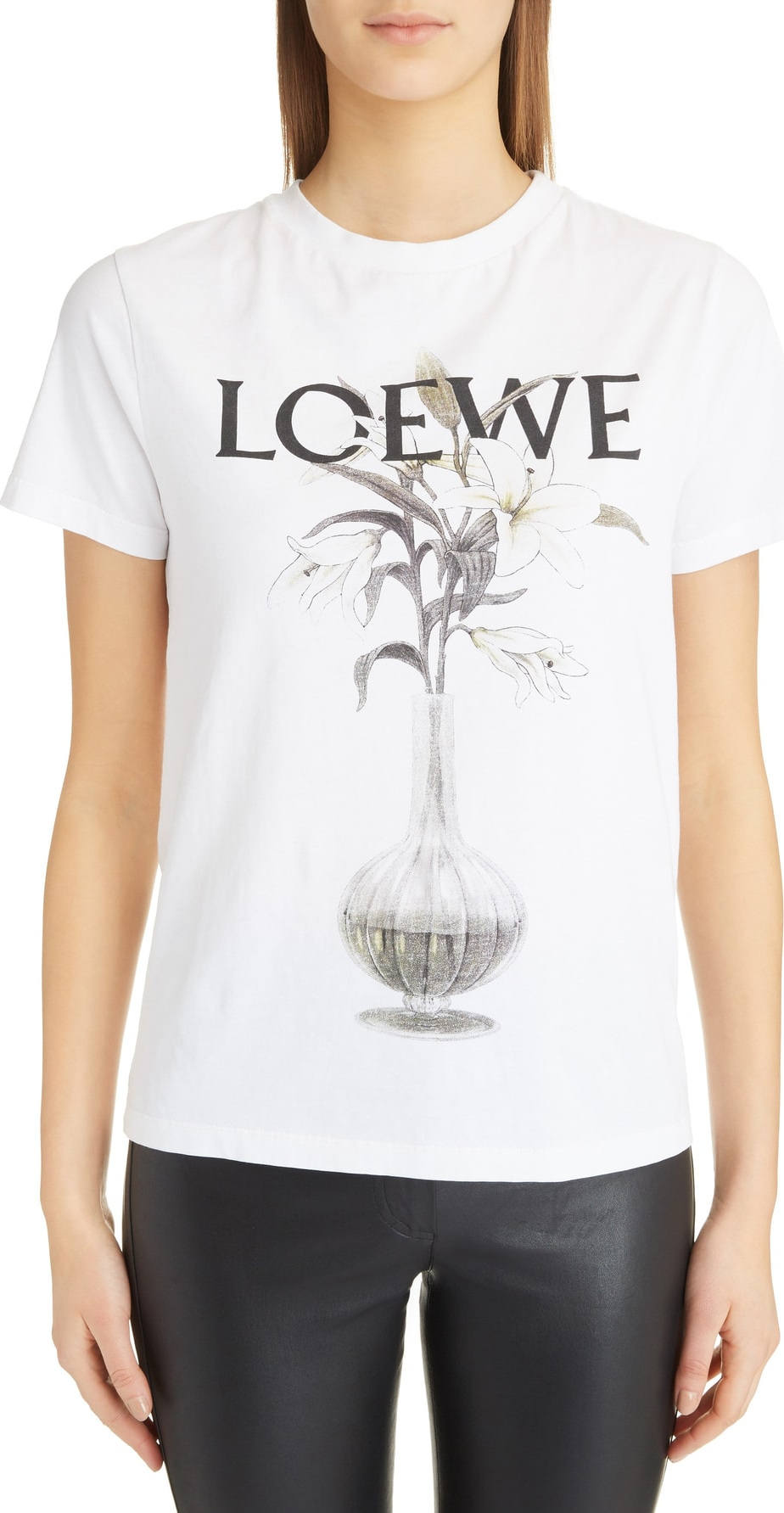 LOEWE Flower Vase Logo Tee