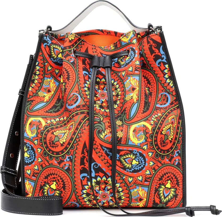 J.W.Anderson Drawstring paisley-printed shoulder bag