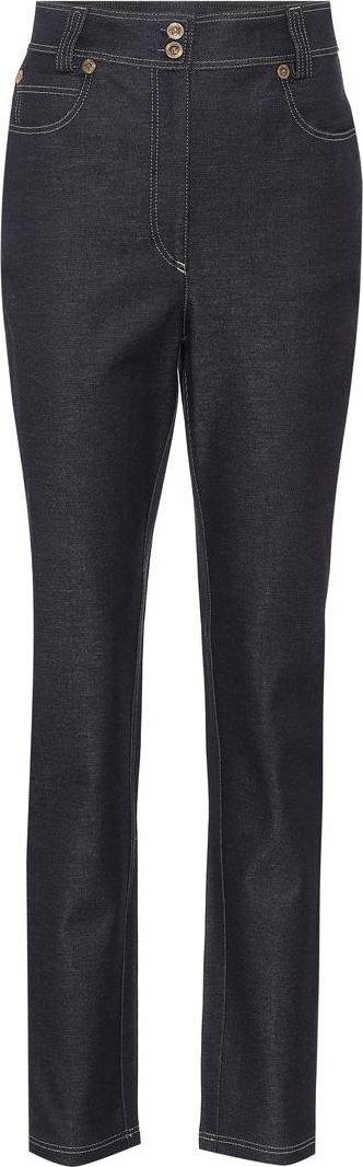 Versace High-waisted slim-fit jeans
