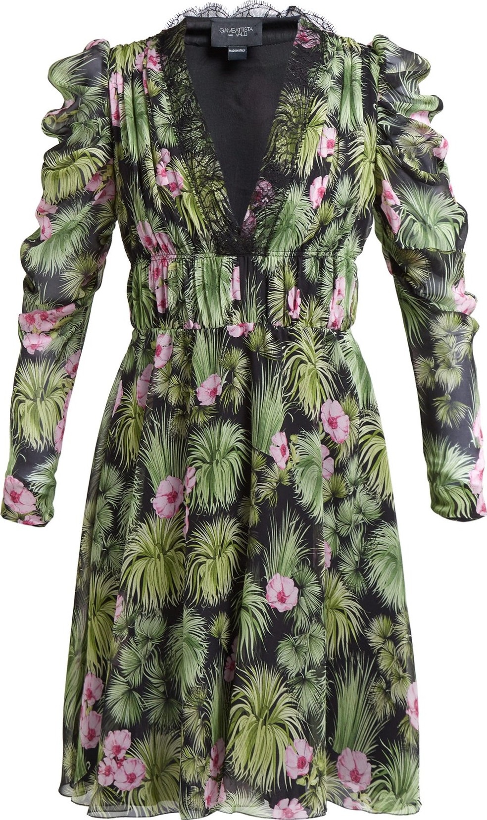 Giambattista Valli Floral-print silk-georgette mini dress