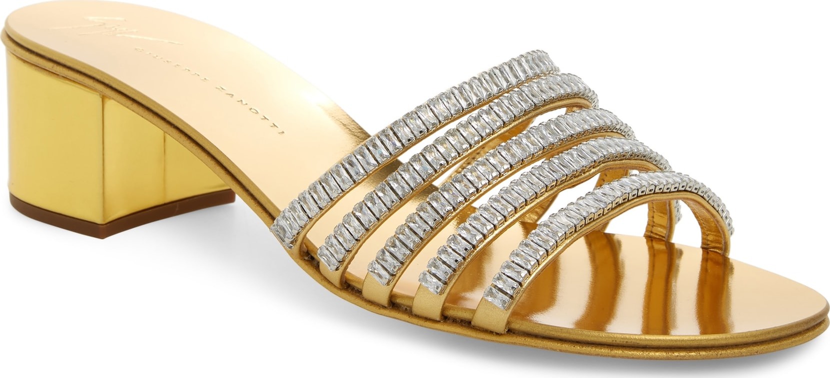 Giuseppe Zanotti Crystal Embellished Slide Sandal