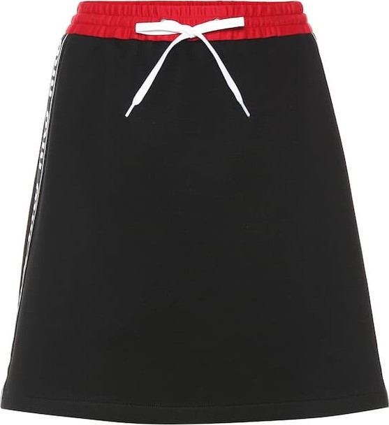 Miu Miu Cotton-blend jersey miniskirt