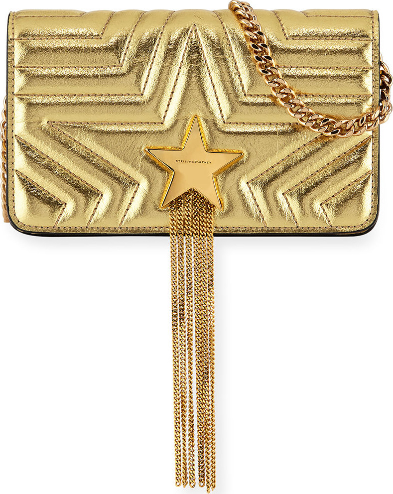 Stella McCartney Stella Star Alter Metallic Small Shoulder Bag