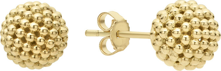 LAGOS Caviar Lattice Ball Stud Earrings
