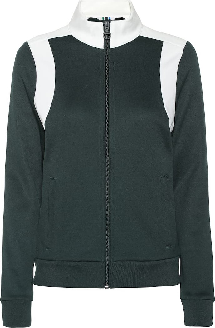Tory Sport Cotton-blend jersey track jacket