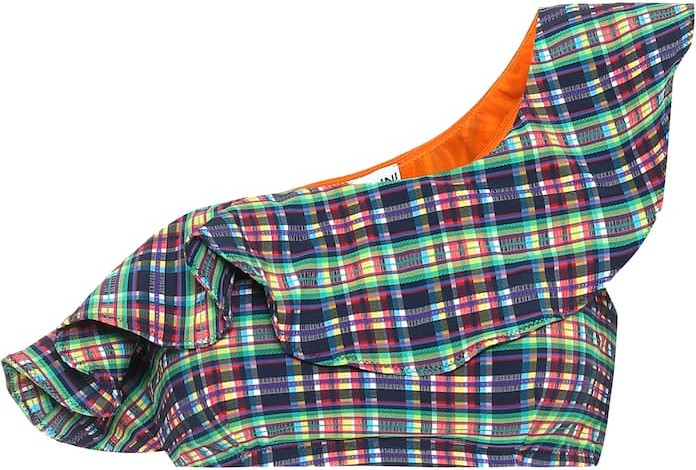 Ganni One-shoulder bikini top