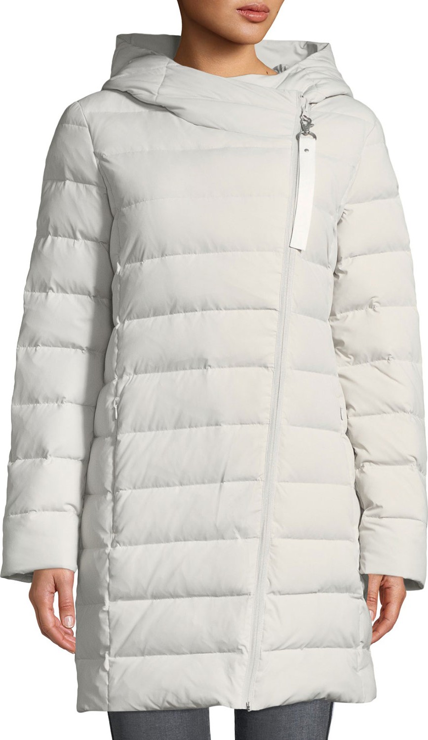Cole Haan Asymmetric-Zip Puffer Jacket