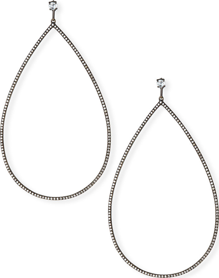 Etho Maria 18k Gold Open Diamond Drop Earrings