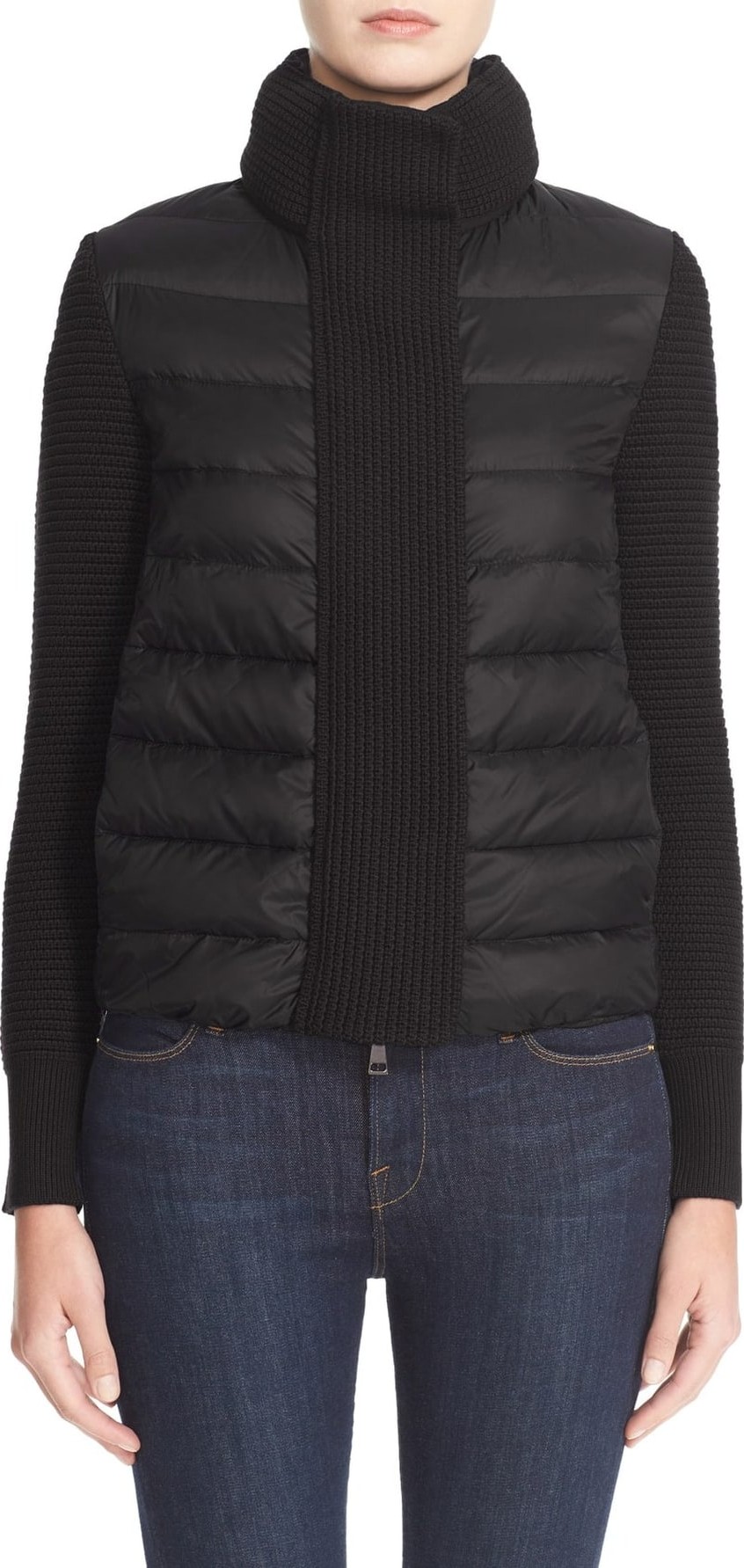 Moncler Mixed Media Down Jacket