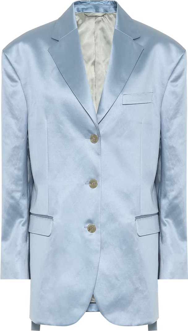 Acne Studios Cotton-blend satin blazer