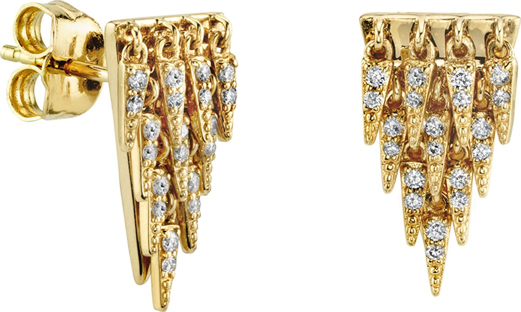 Sydney Evan 14k Diamond Cascade Fringe Earrings