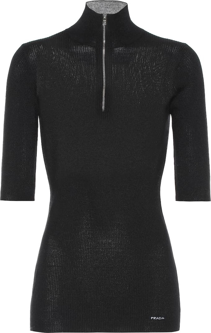 Prada Wool-blend turtleneck sweater