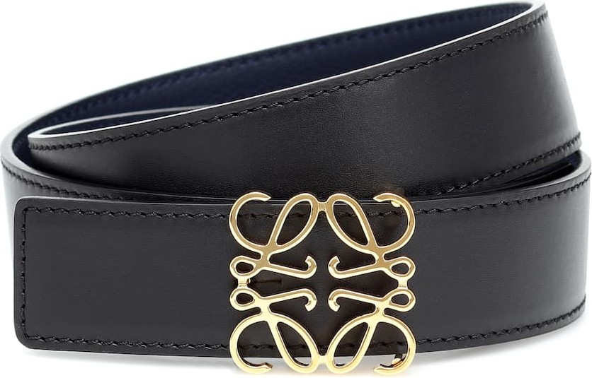 LOEWE Anagram reversible leather belt