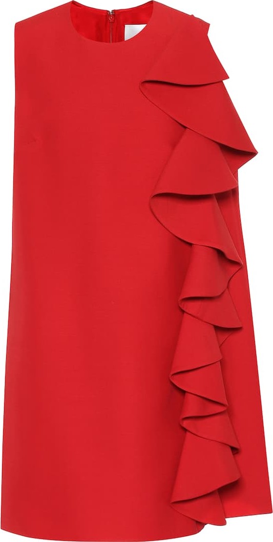 Valentino Wool and silk crêpe minidress