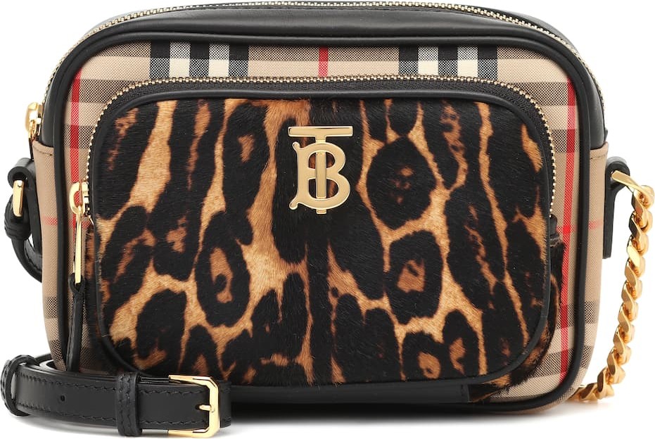 Burberry London England Vintage Check printed camera bag