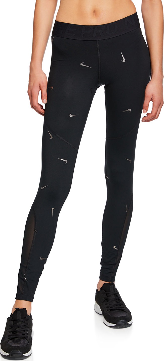 Nike Pro Metallic Swoosh Performance Tights
