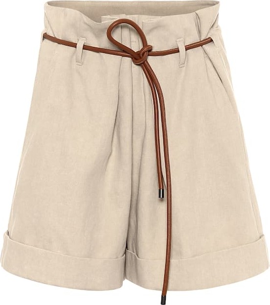 Brunello Cucinelli Cotton and linen shorts