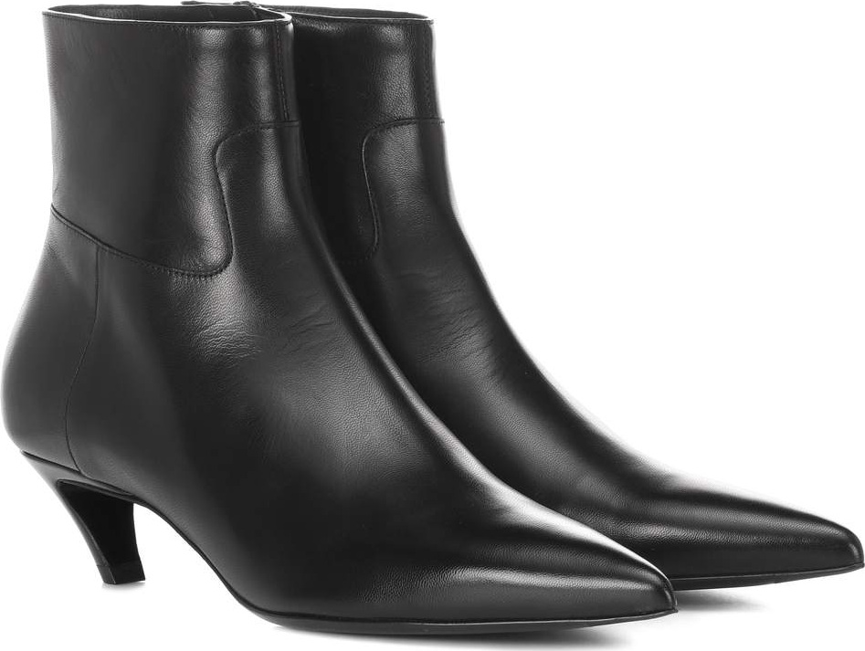 Balenciaga Slash Heel leather ankle boots