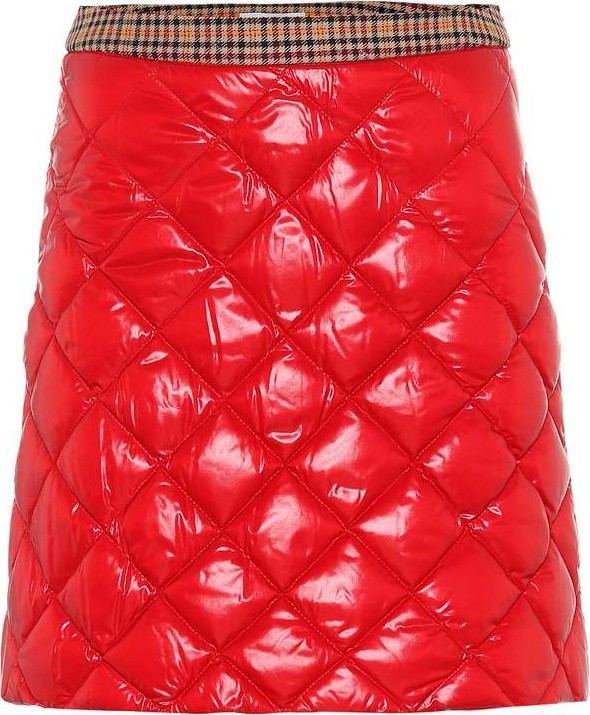 Moncler Quilted down miniskirt