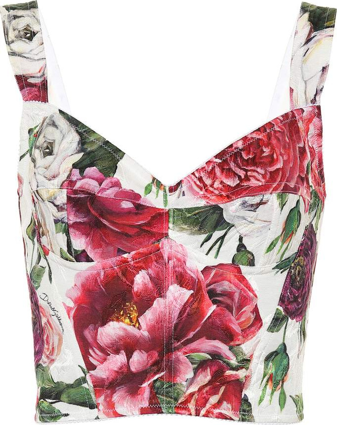 Dolce & Gabbana Floral brocade top