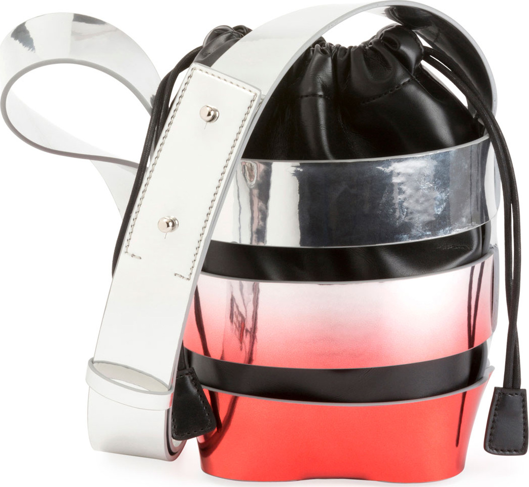 Paco Rabanne Cage Mini Ombré Hobo Bag