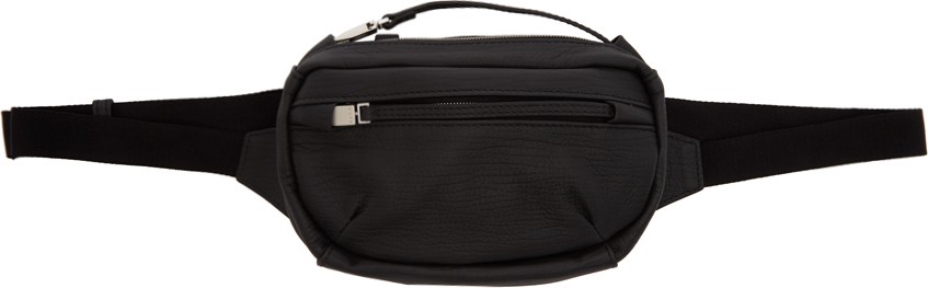 1017 ALYX 9SM Black Leather Small Waist Belt Bag